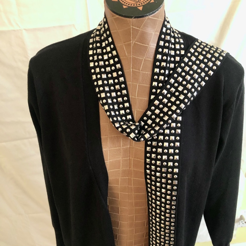 Metal Studded Scarf/Tie, Belt/Sash